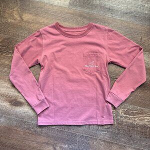 Properly Tied Dinosaur Snow Globe LS Shirt heather red Size 5